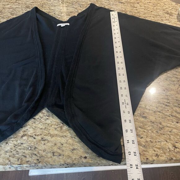 Standard James Perse Women's Black Open Front Cotton Cardigan Size 4 (US XL) - Picture 9 of 9